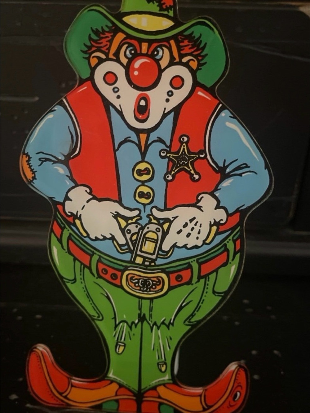 Vintage Plastic Promo Sheriff Clown William